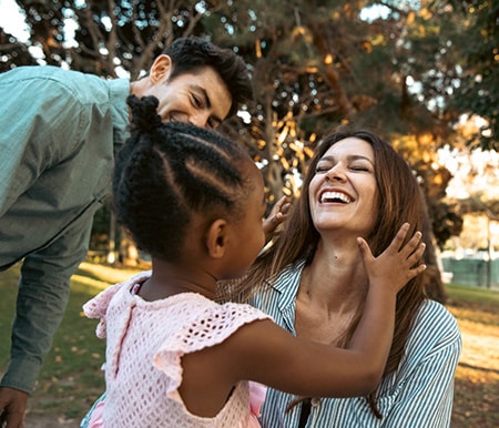 adoptive family with adopted child adoptive family with adopted child